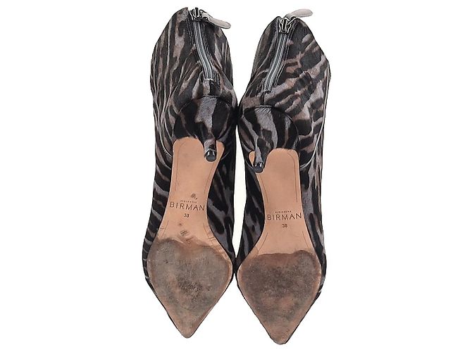Alexandre Birmans New Kitten Ankle Boots mit Leopardenmuster aus braunem Kalbsleder - Ansicht 6