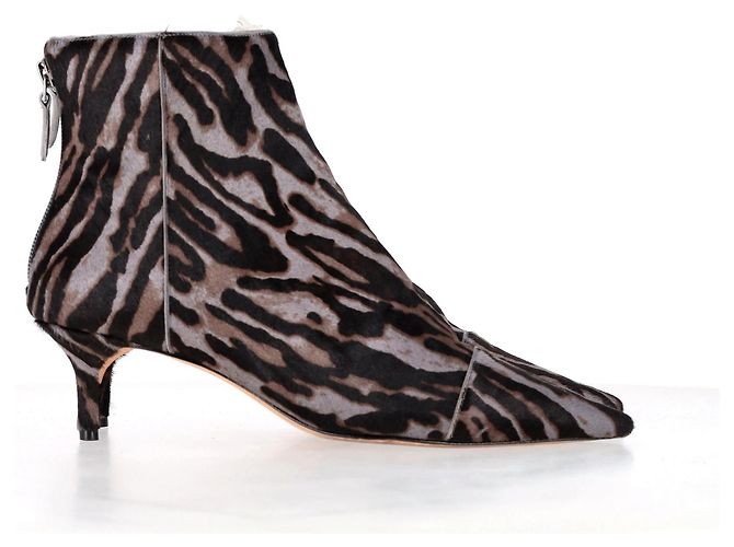 Alexandre Birmans New Kitten Ankle Boots mit Leopardenmuster aus braunem Kalbsleder - Ansicht 7