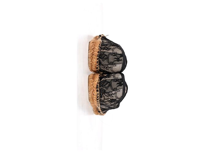 Dolce & Gabbana Espadrillas in pizzo Dolce & Gabanna in tela nera Nero - vista 10