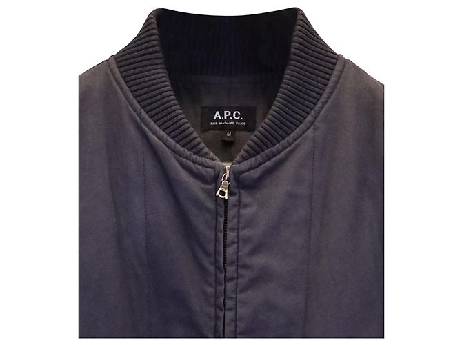 Apc EIN.P.C. Theo Bomberjacke aus schwarzem Nylon-Canvas - Ansicht 2