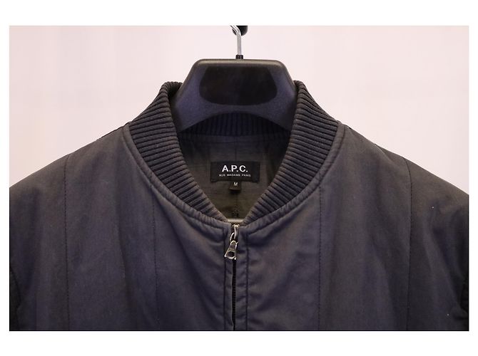 Apc EIN.P.C. Theo Bomberjacke aus schwarzem Nylon-Canvas - Ansicht 6
