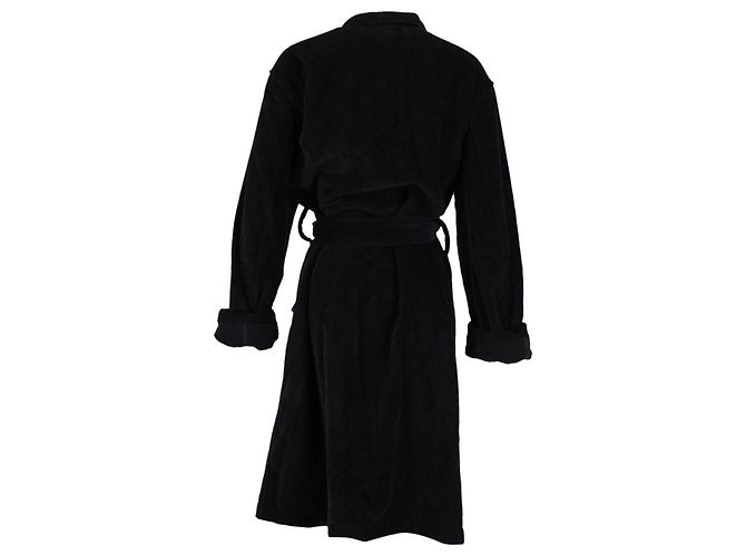 Accappatoio con collo sciallato Tom Ford in cotone nero - vista 3