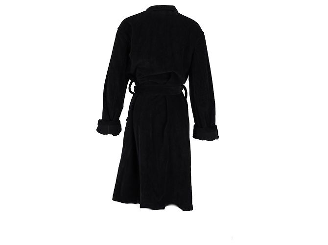 Accappatoio con collo sciallato Tom Ford in cotone nero - vista 6