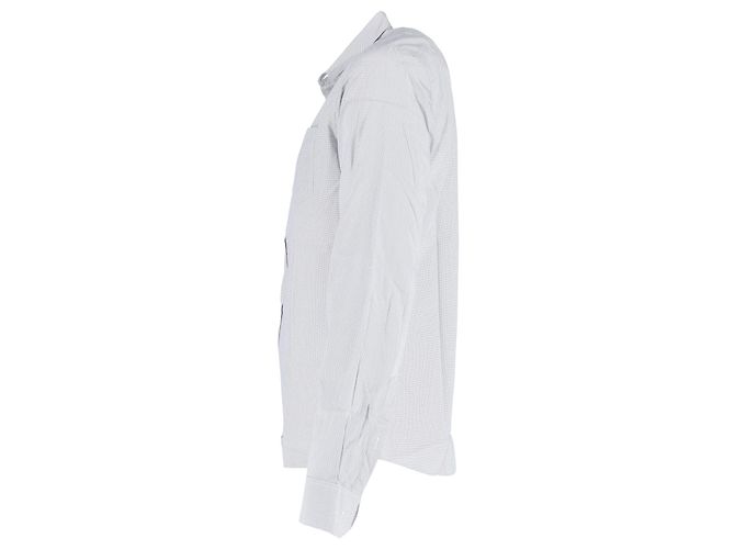 Dries Van Noten Printed Shirt in Light Blue Cotton - view 2
