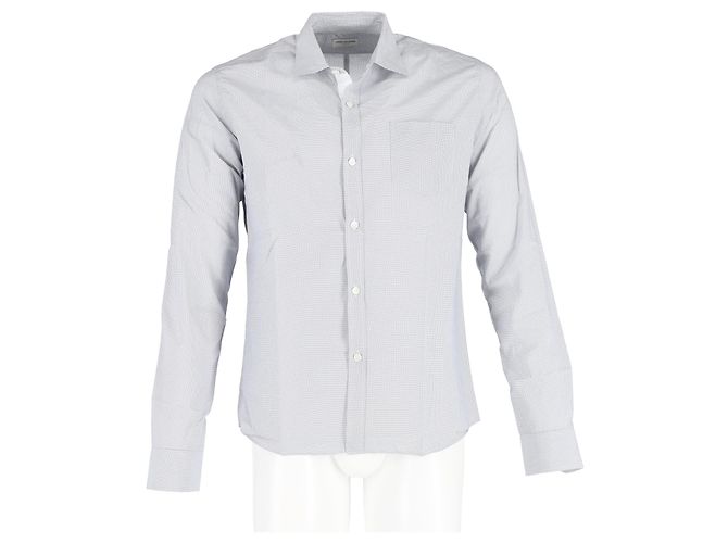 Dries Van Noten Printed Shirt in Light Blue Cotton - view 4