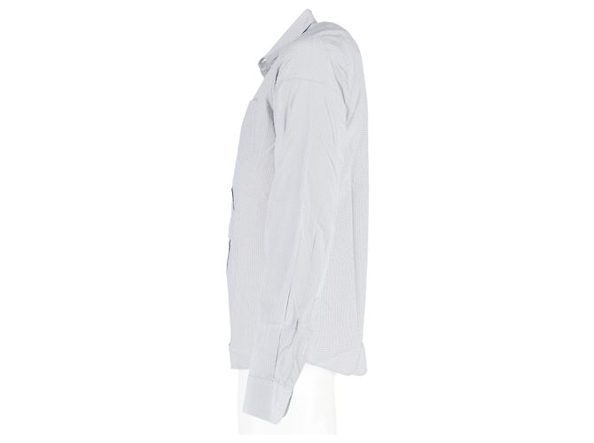 Dries Van Noten Printed Shirt in Light Blue Cotton - view 5