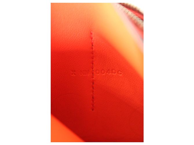 Portafoglio compatto Hermès Dogon in pelle arancione - vista 18