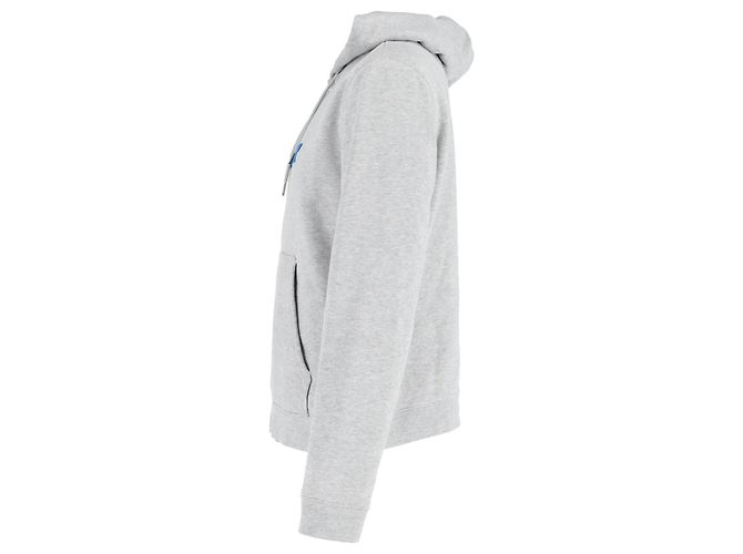 Sandro Amour Appliqué Hoodie in Gray Cotton - view 3