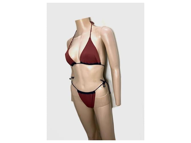 Prada Bikini Dunkelrot Bordeaux - Ansicht 3