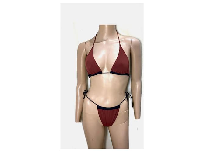 Prada Bikini Dunkelrot Bordeaux - Ansicht 6