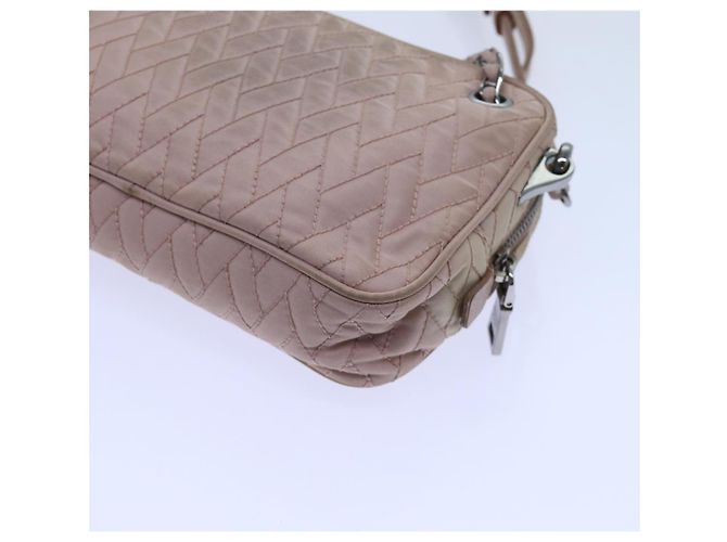 PRADA Borsa A Mano Trapuntata Nylon 2modo Rosa Auth bs13603 - vista 15