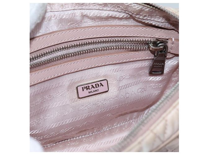 PRADA Borsa A Mano Trapuntata Nylon 2modo Rosa Auth bs13603 - vista 19