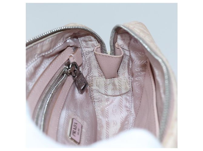 PRADA Borsa A Mano Trapuntata Nylon 2modo Rosa Auth bs13603 - vista 20