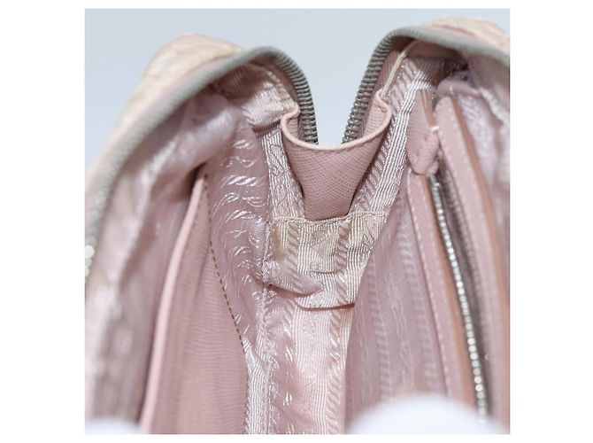 PRADA Borsa A Mano Trapuntata Nylon 2modo Rosa Auth bs13603 - vista 21