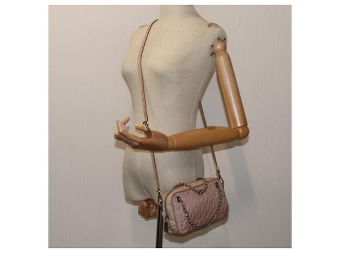 PRADA Borsa A Mano Trapuntata Nylon 2modo Rosa Auth bs13603 - vista 24