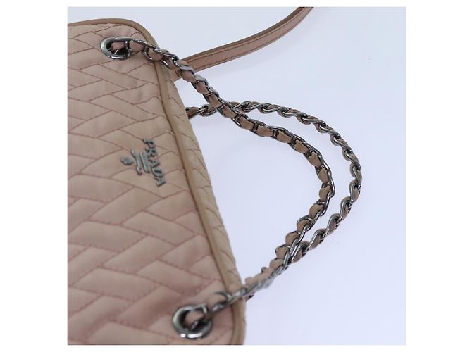 PRADA Borsa A Mano Trapuntata Nylon 2modo Rosa Auth bs13603 - vista 7