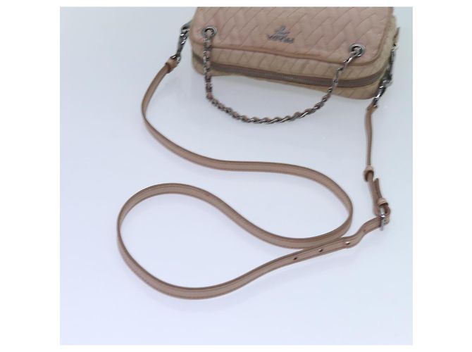 PRADA Borsa A Mano Trapuntata Nylon 2modo Rosa Auth bs13603 - vista 8
