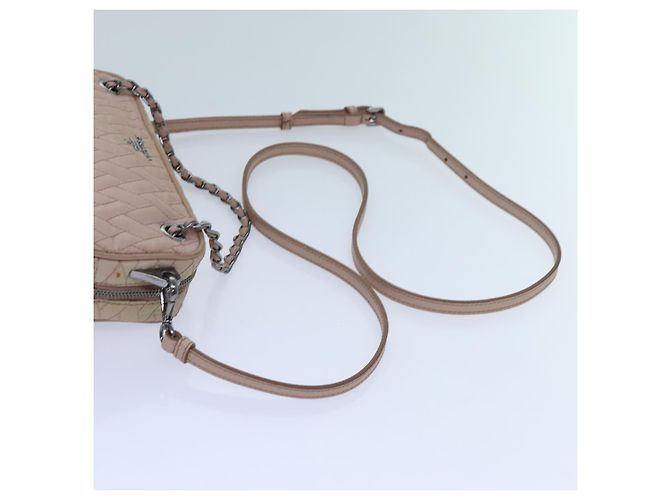 PRADA Borsa A Mano Trapuntata Nylon 2modo Rosa Auth bs13603 - vista 9