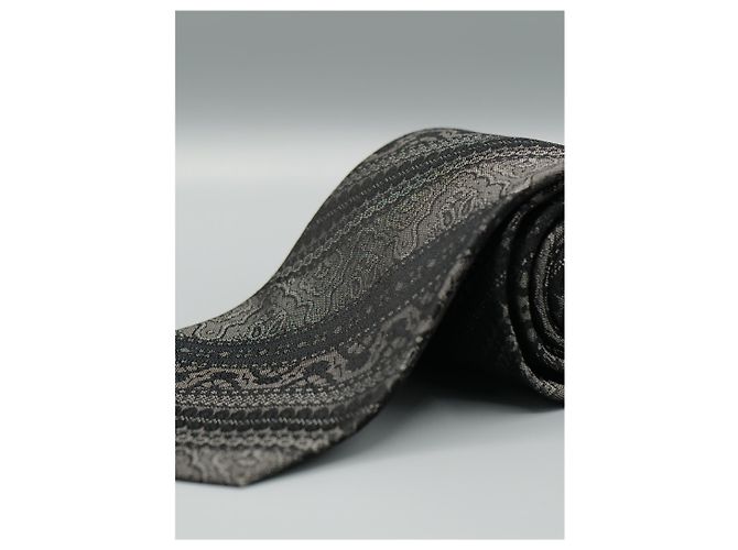 Valentino Garavani Corbata Gris con Design Grigio - vista 4