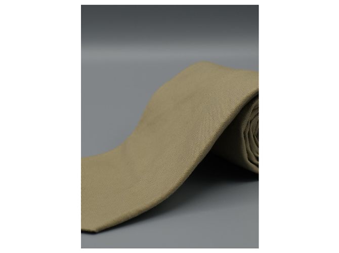 Cravatta Façonnable Beige in Cotone - vista 4