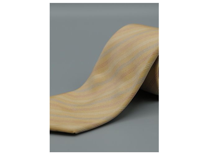 Autre Marque Corbata Beige a Rayas - Ansicht 4