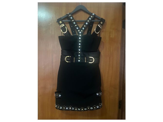 Versace Schwarzes Viscose Kleid - Ansicht 4