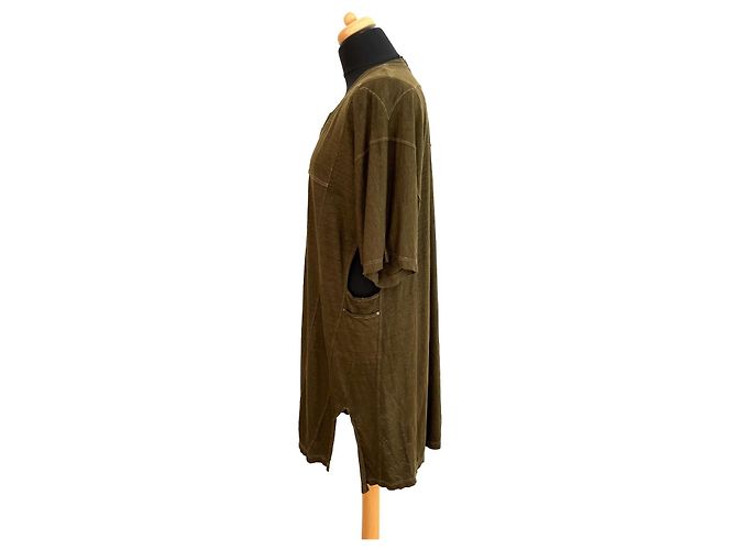 Isabel Marant Uther Leinenjersey Minikleid Tunika Bronze Khaki - Ansicht 2