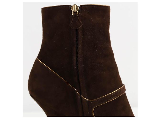 Louis Vuitton Botas de cuero Castaño - vista 4