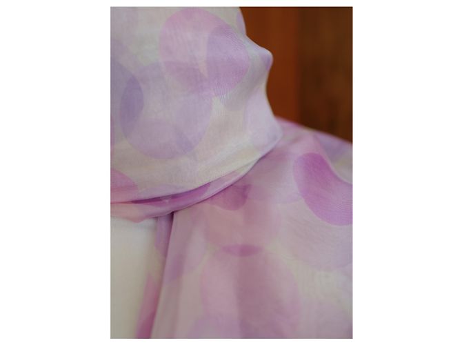 Valentino Garavani Panuelo de Seda Morado Bianco - vista 2