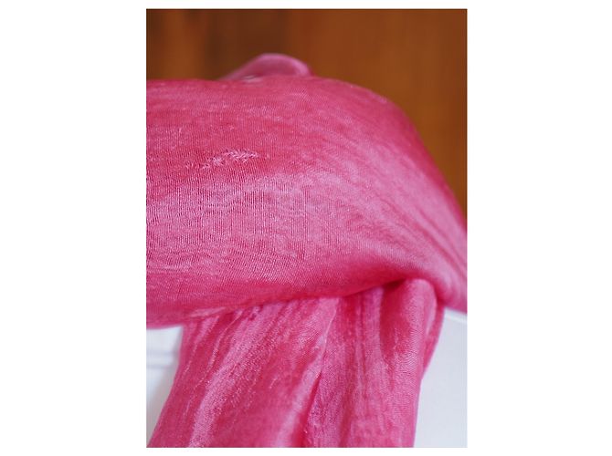 Autre Marque Sciarpa Nafnaf Fucsia in chiffon Rosa - vista 2