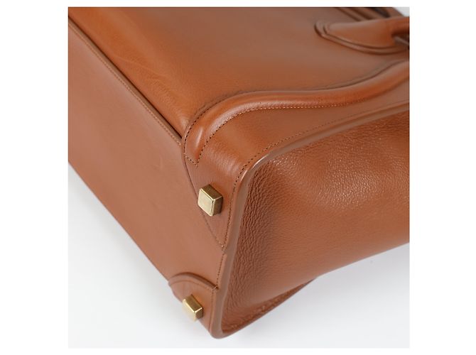 Luggage Céline CELINE Bolsa de micro bagagem em couro de bezerro para bebê em Sienna - vista 14