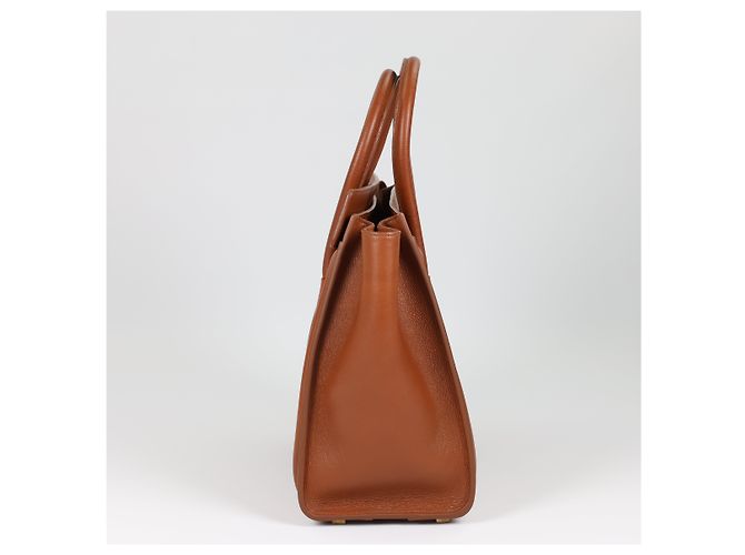 Luggage Céline CELINE Bolsa de micro bagagem em couro de bezerro para bebê em Sienna - vista 5