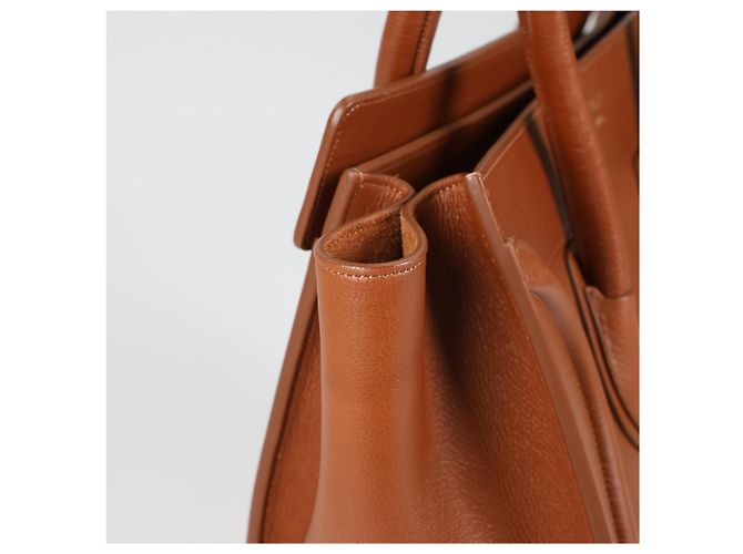 Luggage Céline CELINE Bolsa de micro bagagem em couro de bezerro para bebê em Sienna - vista 6