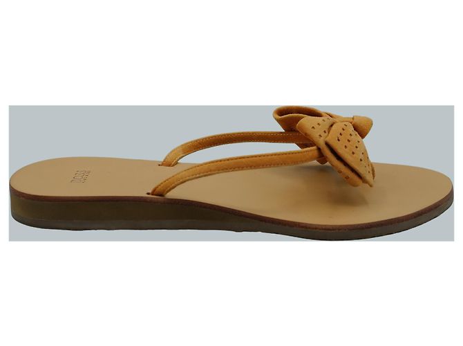 Sandali Hugo Boss in scamosciato arancione - vista 2
