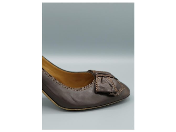 Loewe Tacones de Cuero Marrón Marrone - vista 2