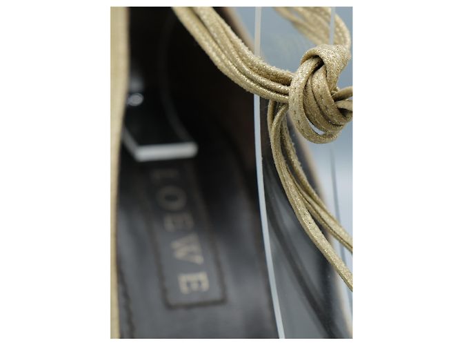 Loewe Tacones Dorado de Ante D'oro - vista 4