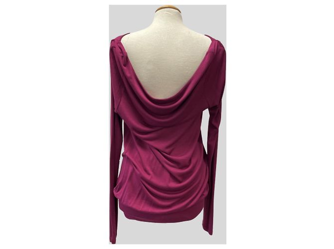 Iceberg Kleid Lila aus Viscose mit Langarm - Ansicht 4