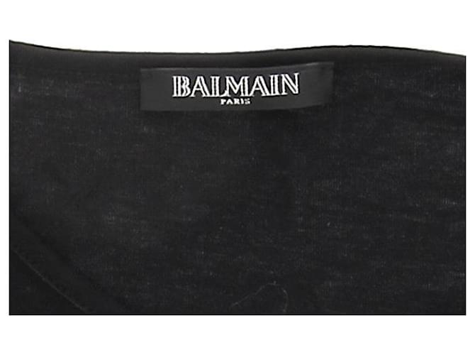 Balmain tops T.FR 38 Algodón Negro - vista 6