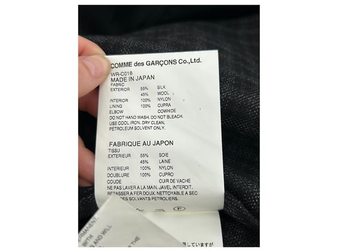 Comme Des Garcons Cappotti Comme Des Garçons T.International S Lana - vista 6