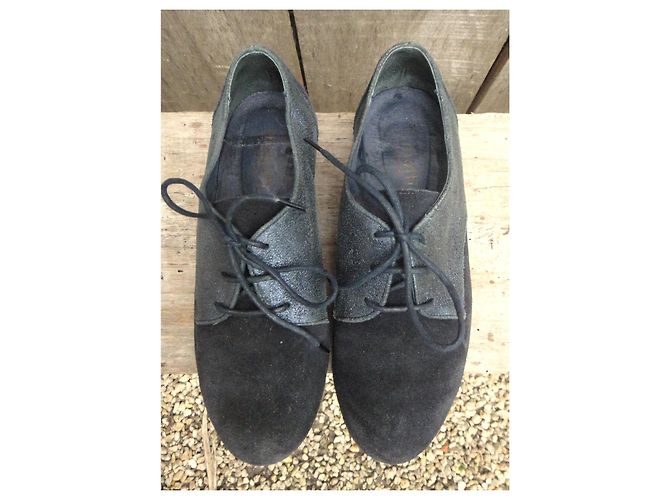 Derbies Minelli en cuir noir - vue 2