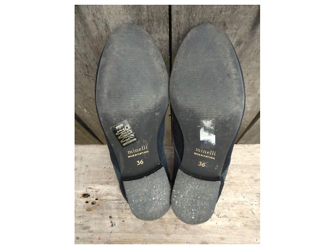 Derbies Minelli en cuir noir - vue 3