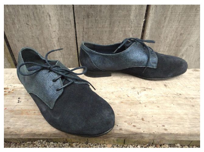 Derbies Minelli en cuir noir - vue 4