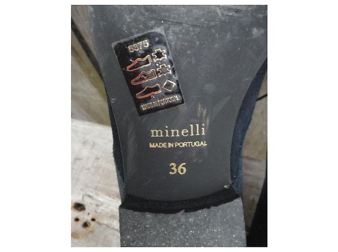 Derbies Minelli en cuir noir - vue 7