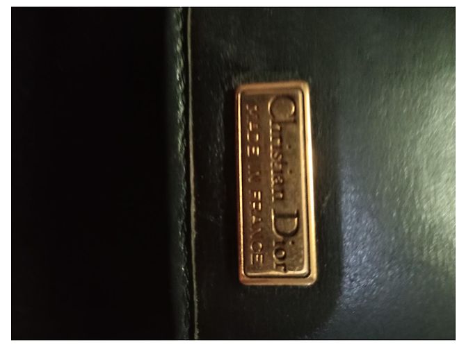 Borsa da viaggio Christian Dior in pelle nera Nero - vista 2