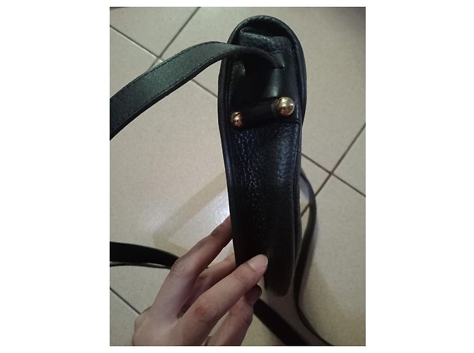 Borsa da viaggio Christian Dior in pelle nera Nero - vista 3