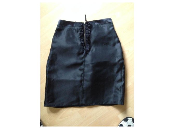 Falda de seda Dolce & Gabbana negra Negro - vista 2