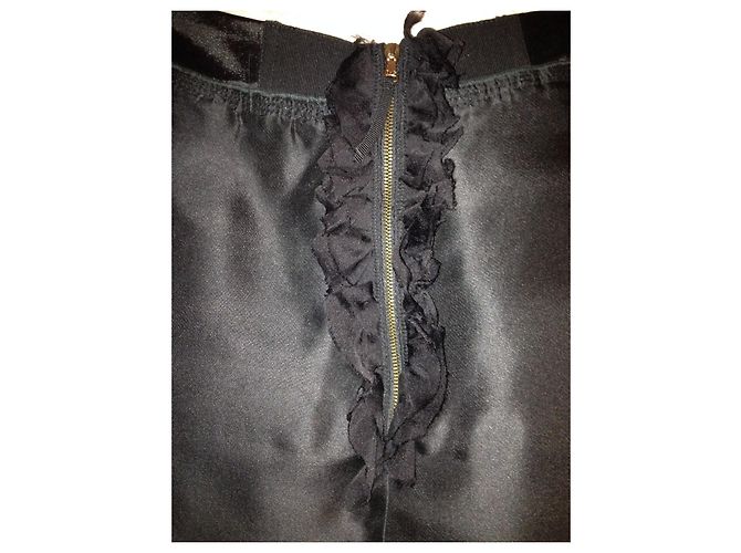 Falda de seda Dolce & Gabbana negra Negro - vista 3
