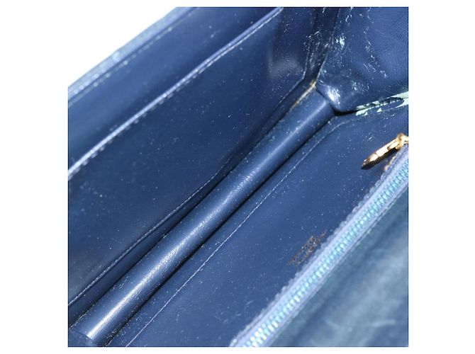 GUCCI Borsa a tracolla in tela GG Navy Nero Auth yk11772 Blu navy - vista 11