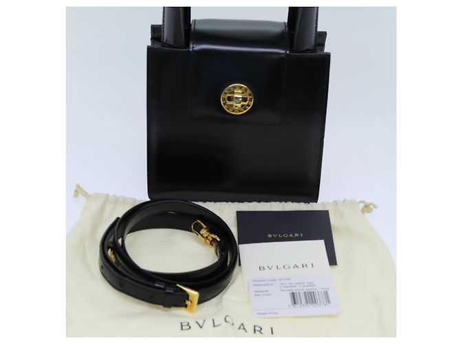 Bulgari Borsa a mano BVLGARI in pelle 2modo Black Auth ar11750 Nero - vista 12