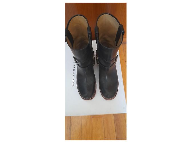 Botas Biker Marc Jacobs de cuero negro - vista 2